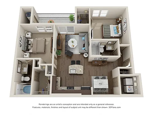 Floor plan The Georgetown (Includes a Carport or Garage)