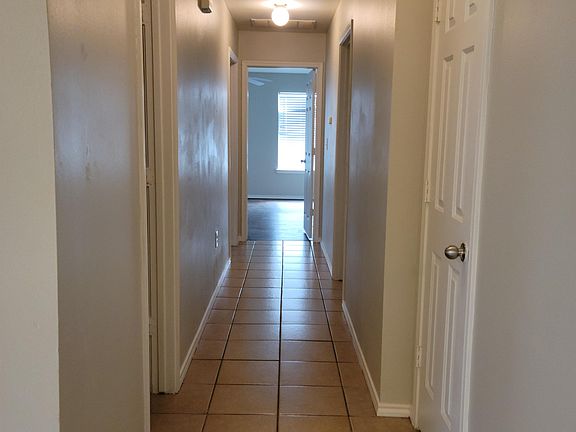 Tiled hallway