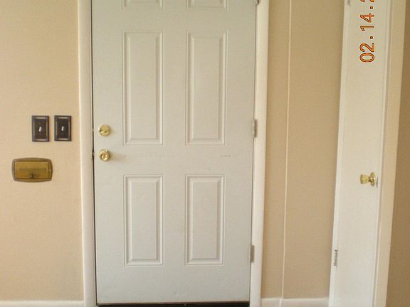 Your interior front door and coat closet