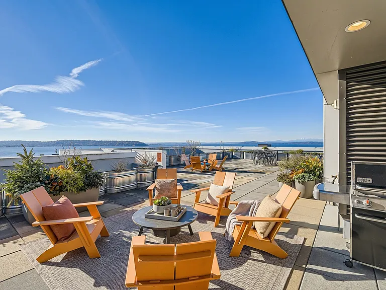 Fire up the grill and relax with sweeping Puget Sound views.