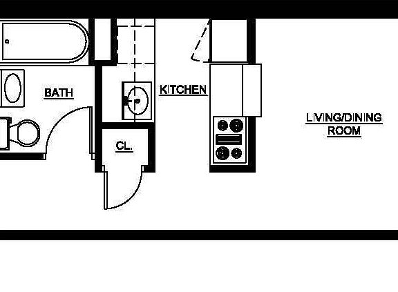 2nd image of 426 W 49th St APT 1B