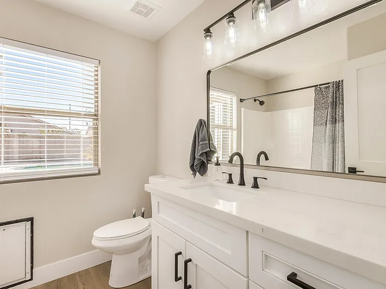 Bathroom in the hallway