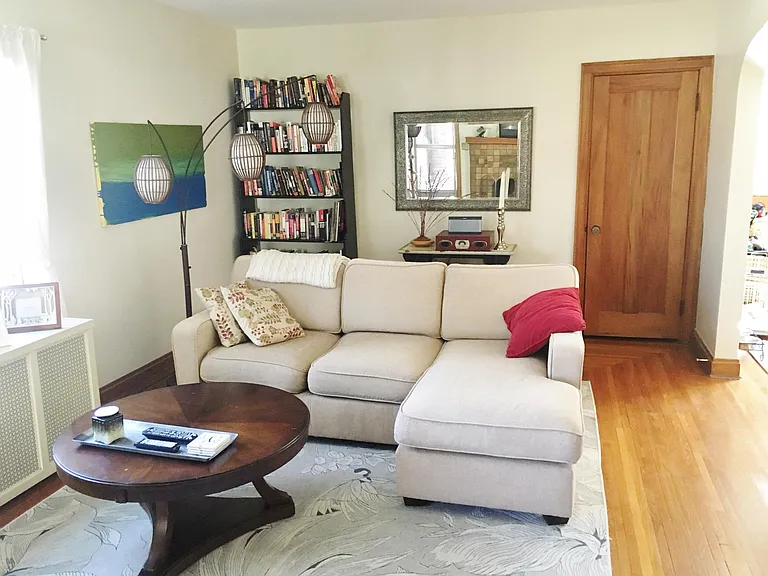Large rooms with hardwood floors throughout