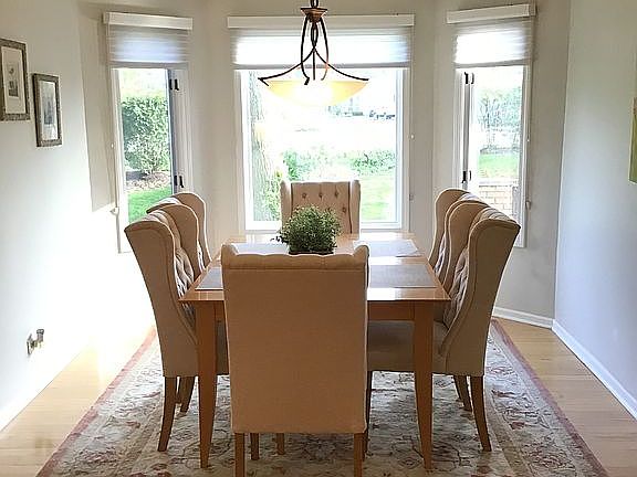 Dining Room with bay window