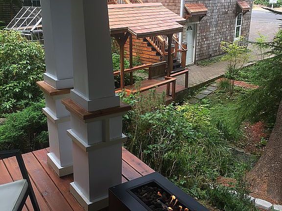 View from deck of house 