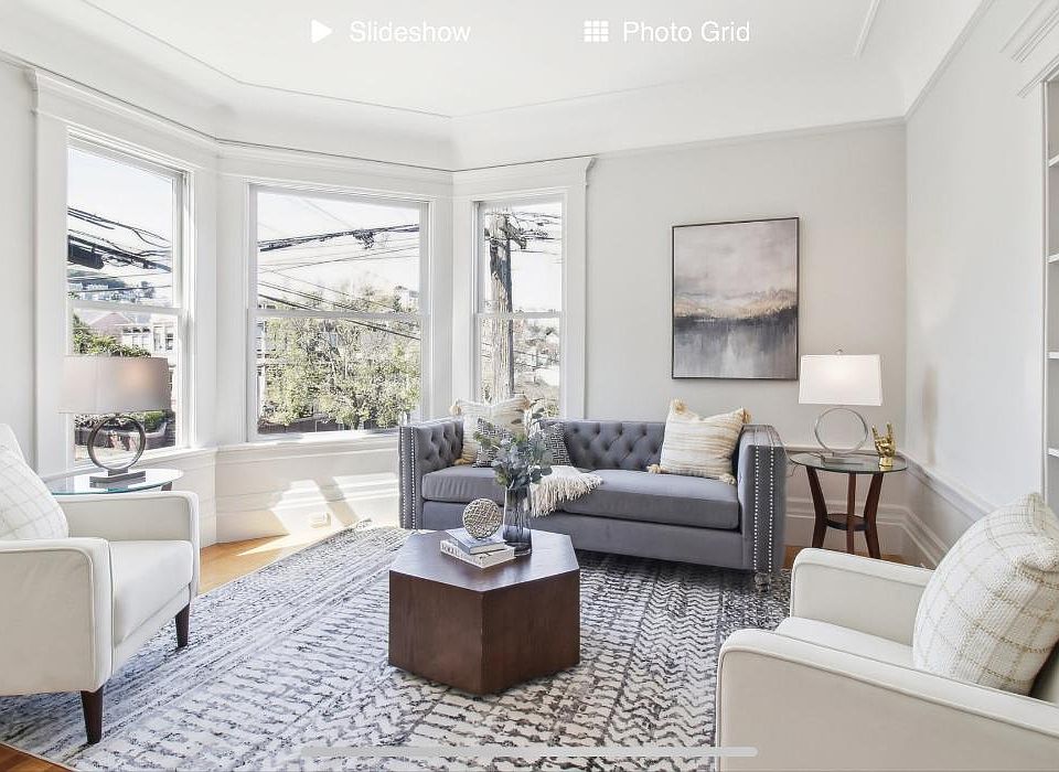 Livingroom with views of Twin Peaks