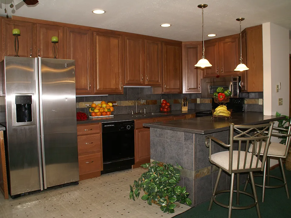 All apartment have Microwave ovens range hoods over smooth cook top stoves. 36 inch refrigerators.