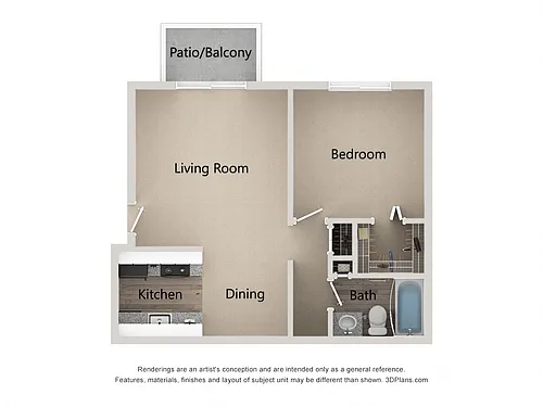 Floor plan Birch Renovated