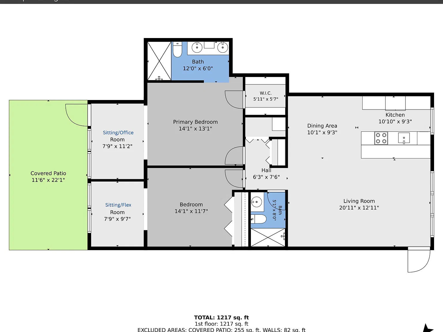 2 bed, 2.0 bath, 1217 sqft, $1,800 — Photo 4