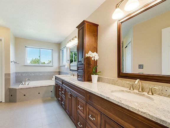 Over $25,000 Master Bath Remodel w/ Cherry Colonial Style Raised Panel Cabinets,