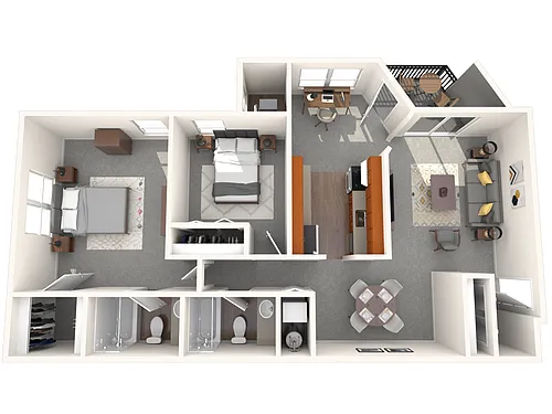 Floor plan 2 Bedroom Standard