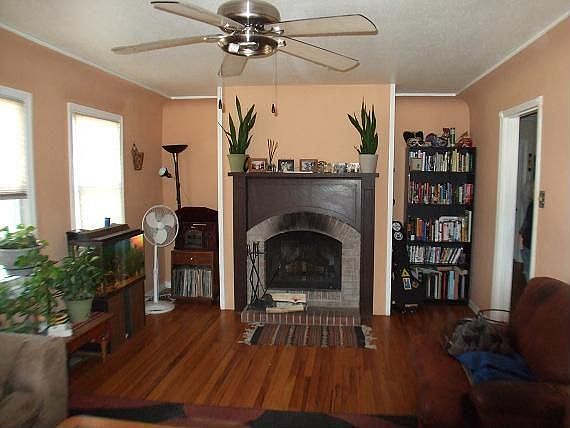 upper living room w/fireplace
