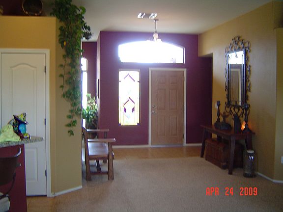Inside the front door
