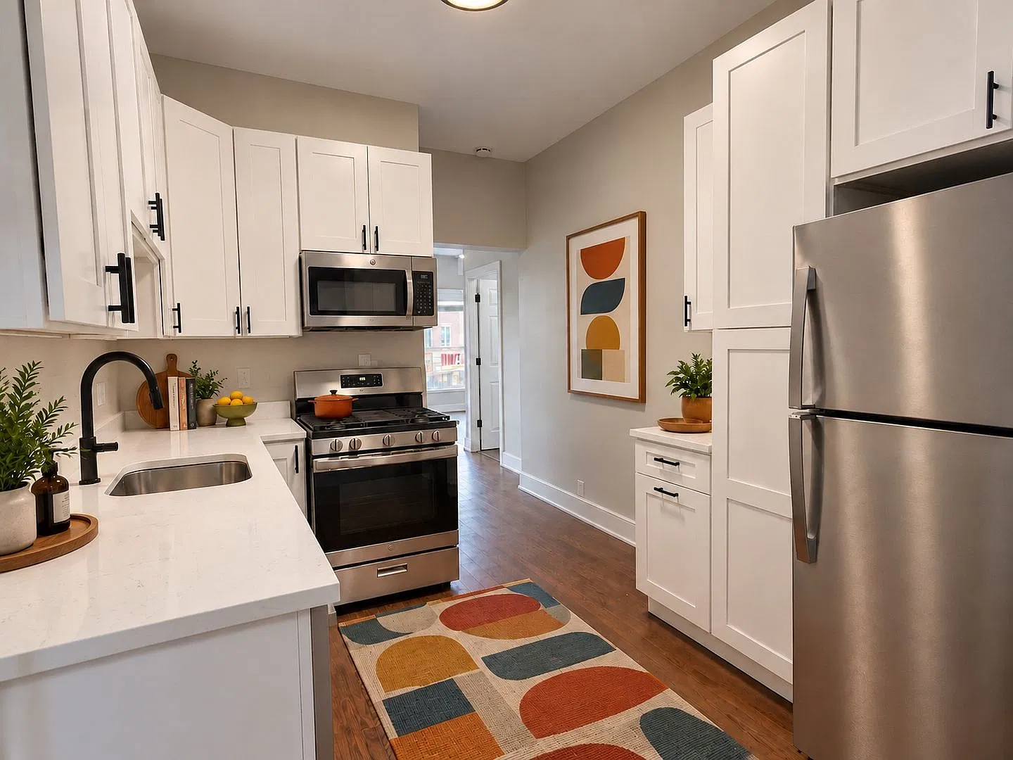 Renovated Logan Square 1BD Block from the California Blue Line — Photo 3