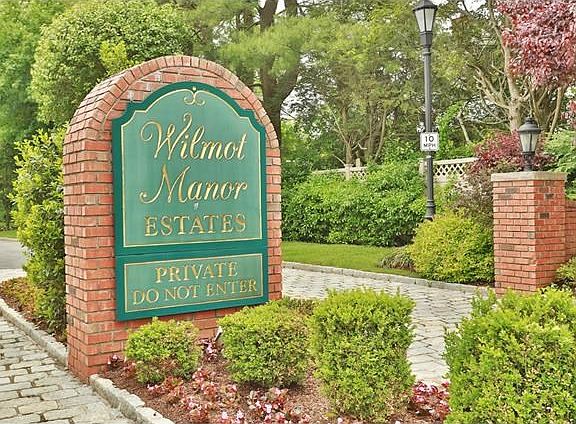 Private Road entering into this beautiful complex of Wilmot Manor Estates