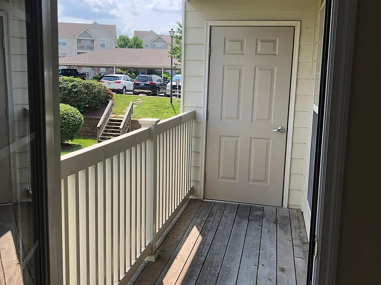 Porch with storage