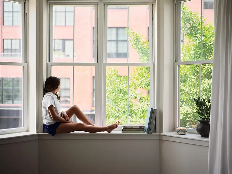 Oversized windows bring plentiful natural light to your Morristown, NJ apartment.