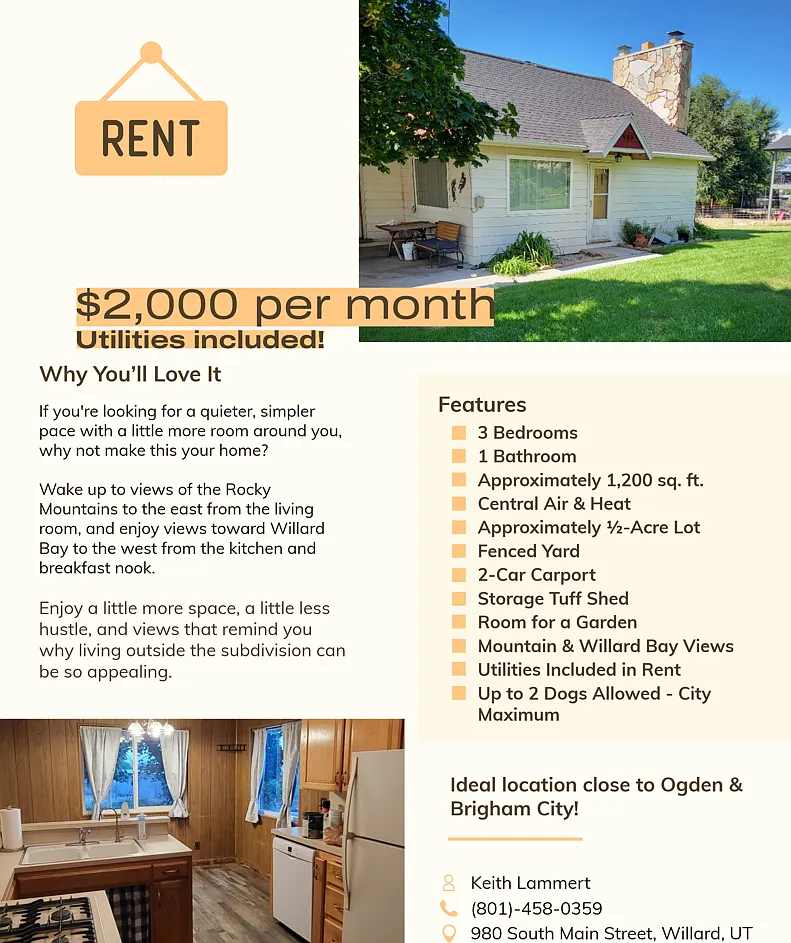 3 bed, 1200 sqft, $2,000 — Photo 1