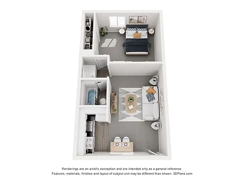 Floor plan 1 Bedroom