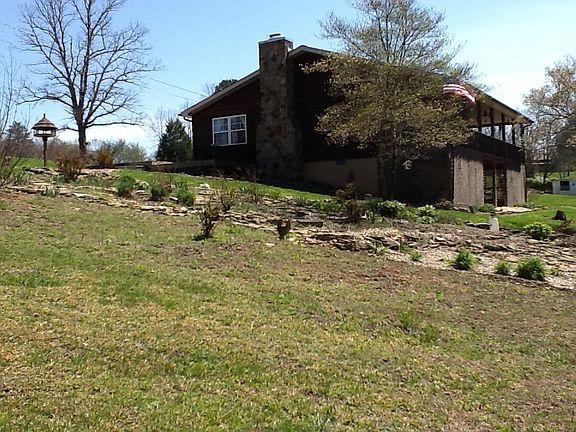 View from pond to house