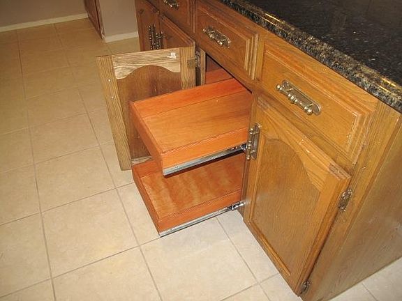 Pull out cabinet inserts