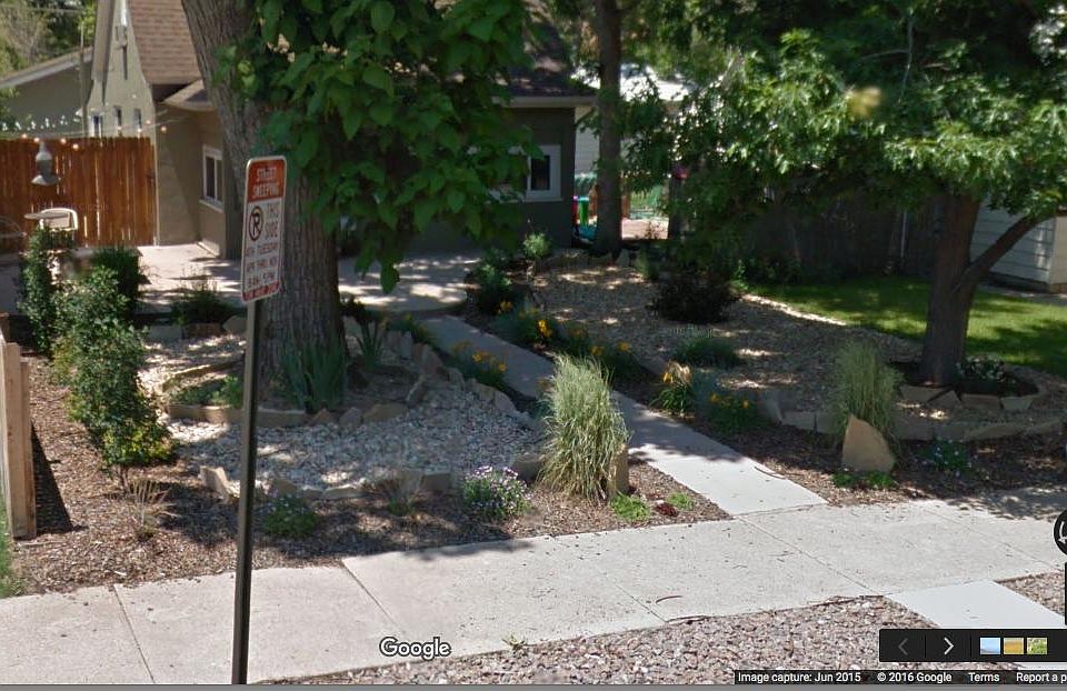 Beautifully landscaped front yard
