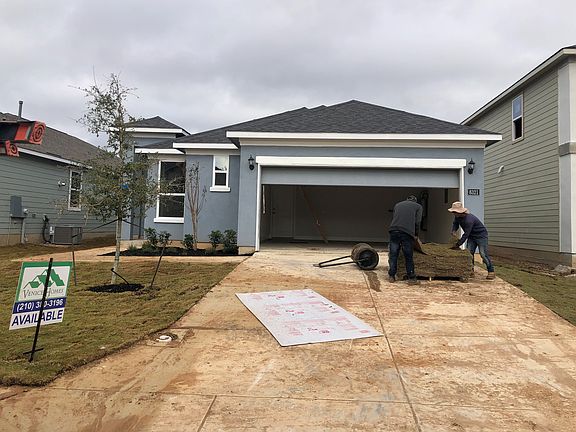 Front Elevation - Landscapers at work