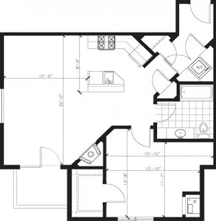 1 Bed 1 Bath - A 1 Bed 1 Bath - A