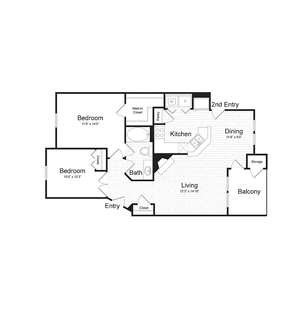 Floor plan B1 2X1