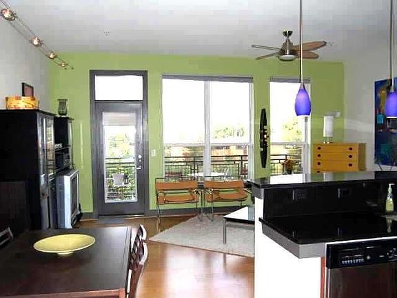 Spacious Living Room with Hardwood Floors