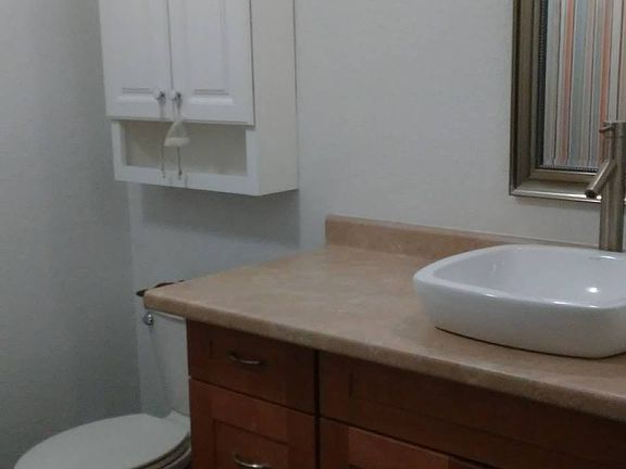 Real wood bath cabinet