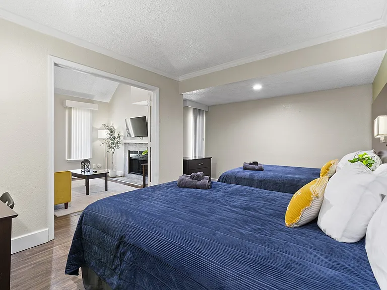 Fusion Orlando - Furnished Bedroom with Two Beds