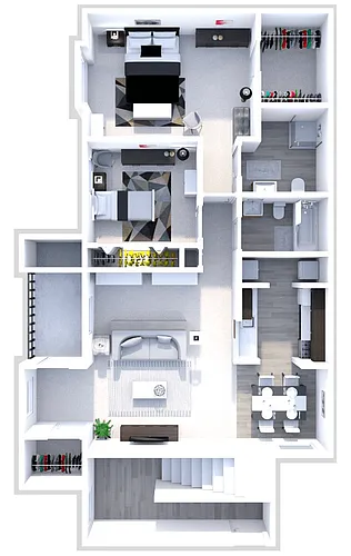 Floor plan The C1 and C2