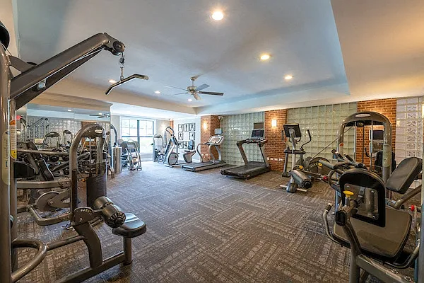 State of the art fitness room