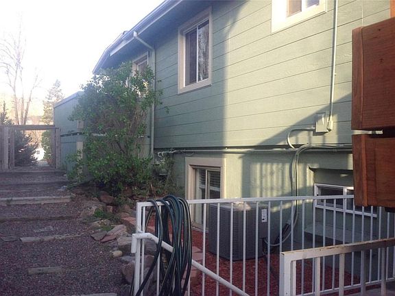 Xeriscaped yard, side of house