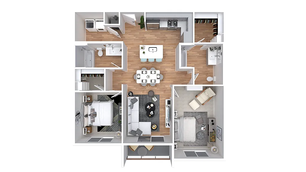Floor plan 2X2-1081