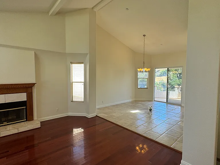 View of living and dining room