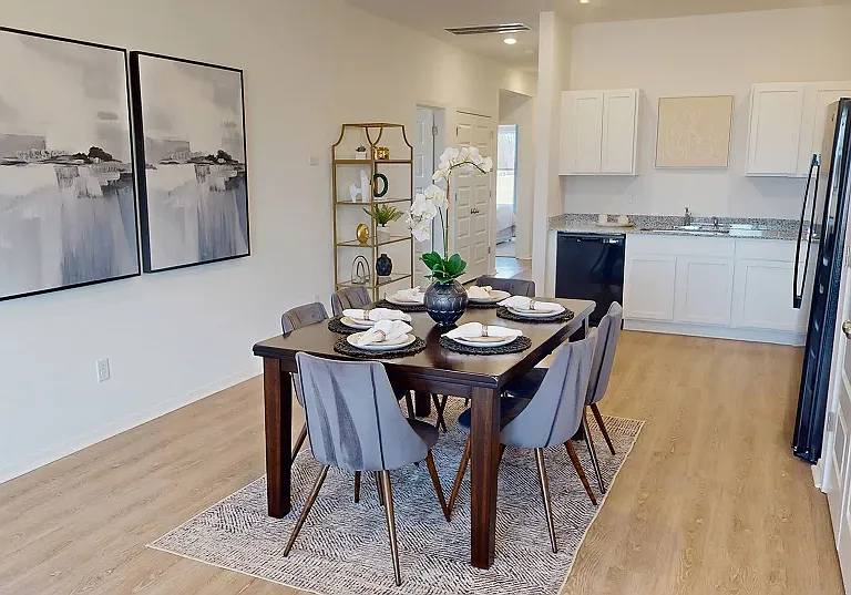 Dining
Situated among the home's open floorplan, the dining area has plenty of space for an intimate dinner table set-up.