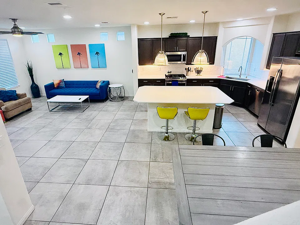 Dining Room & Bar Overlooking Kitchen