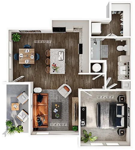 Floor plan A1B