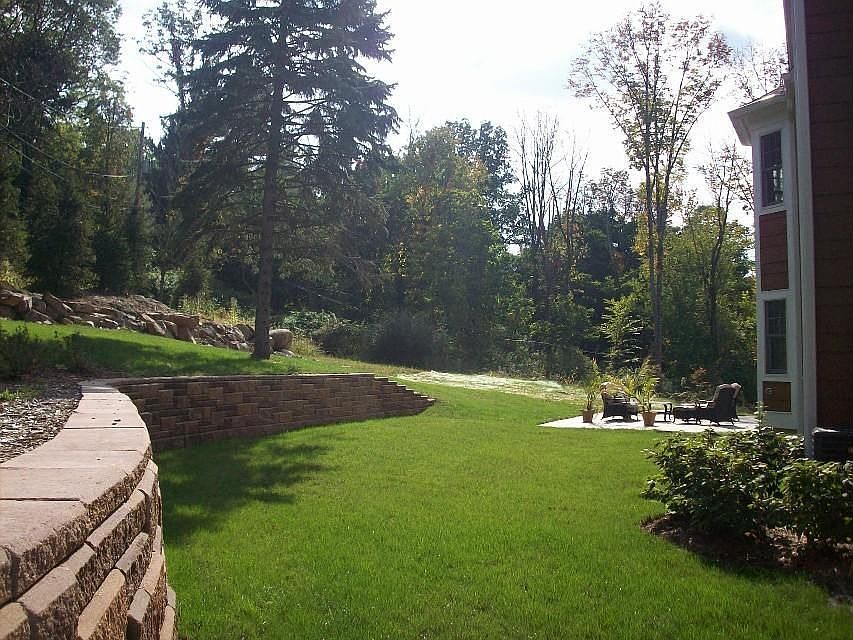 Back yard with patio