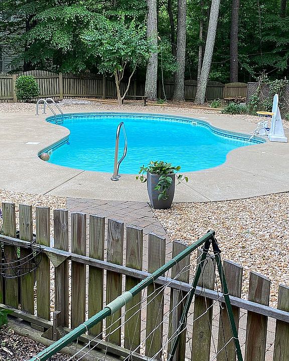 Heated salt water pool