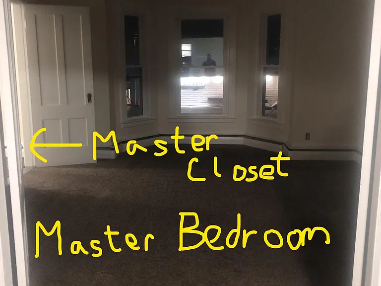 Master bedroom/walk in closet