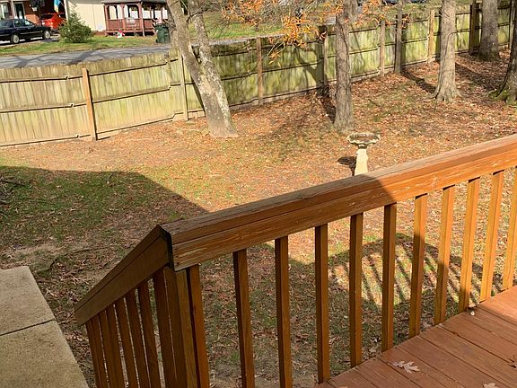 Back yard with privacy fence