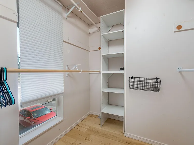 Master walk in closet