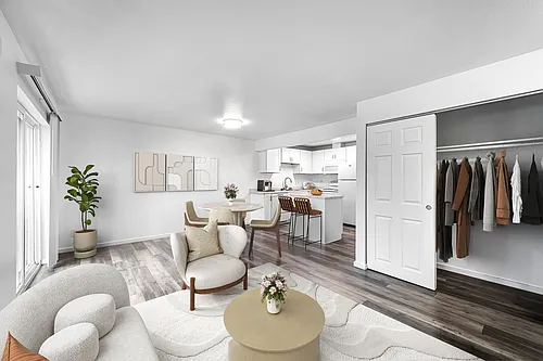 Floor plan 2-Bed 1-Bath Apartment Renovated
