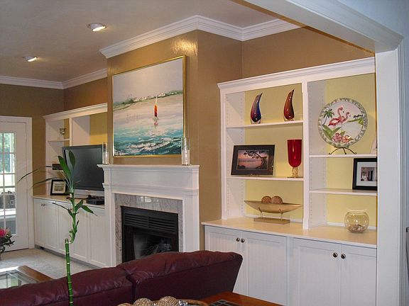 Family Rm. Built in cabinets