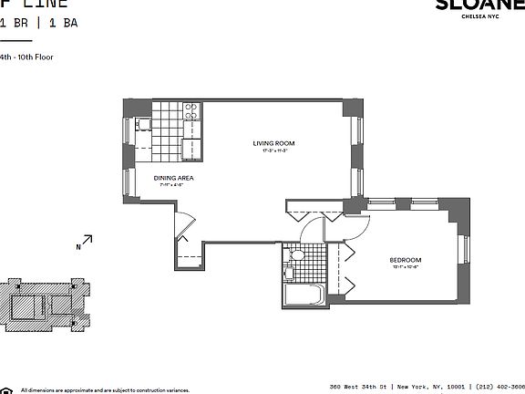 2nd image of 360 W 34th St APT 4F