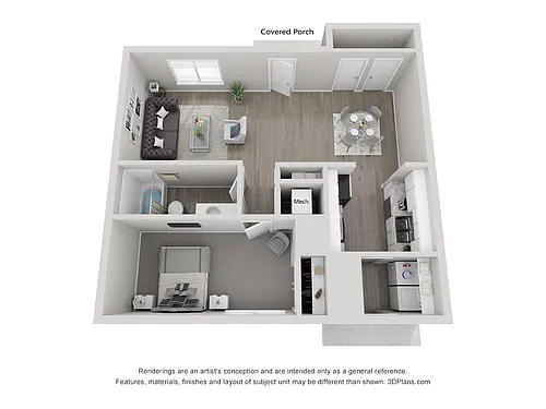Floor plan One Bedroom