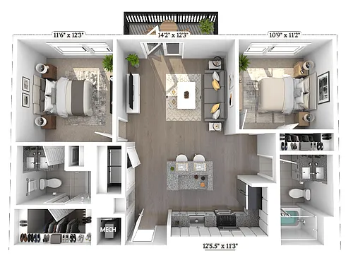 Floor plan B1